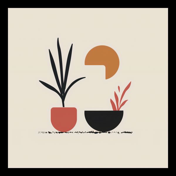 Plakat 30x30cm Domowy Ogród zdjęcie 2