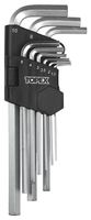 KOMPLET KLUCZY IMBUSOWY ''HEX'' TYP L 1,5-10MM DŁUGIE 9SZTUK - T 35D956