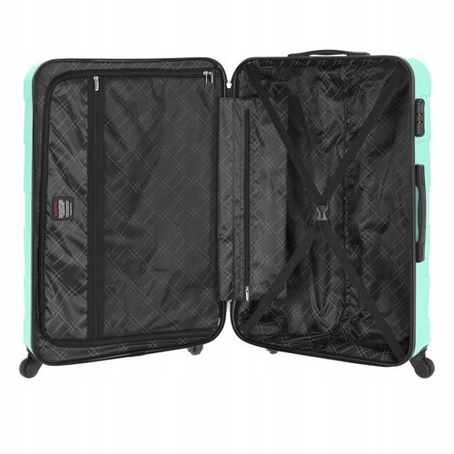 Duża WALIZKA Podróżna BAGAŻ REJESTROWANY twarda POJEMNA TORBA XXL mięta na Arena.pl