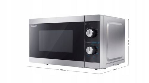 Kuchenka mikrofalowa wolnostojąca Sharp YC-MS01E-S (20L 800W) na Arena.pl