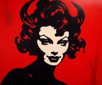 Plakat 60x50cm Czerwona Diablica