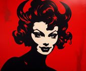 Plakat 60x50cm Czerwona Diablica