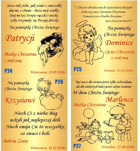 Złoty Łańcuszek 925 Krzyżyk Komunia Chrzest Grawer na Arena.pl