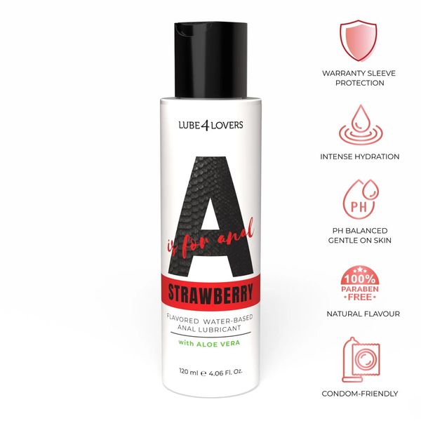 Anal Lubricant A Is For Strawberry 120 Ml zdjęcie 2