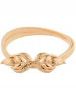 Pasek damski sprężynka złoty 2 listki kolor złoty