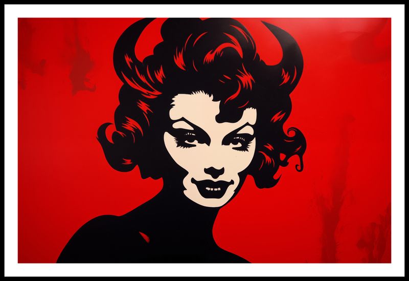 Plakat 86,4x56,8cm Czerwona Diablica zdjęcie 3