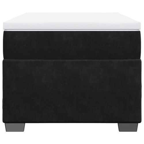 Łóżko kontynentalne z materacem, czarne, aksamit 90x190 cm na Arena.pl