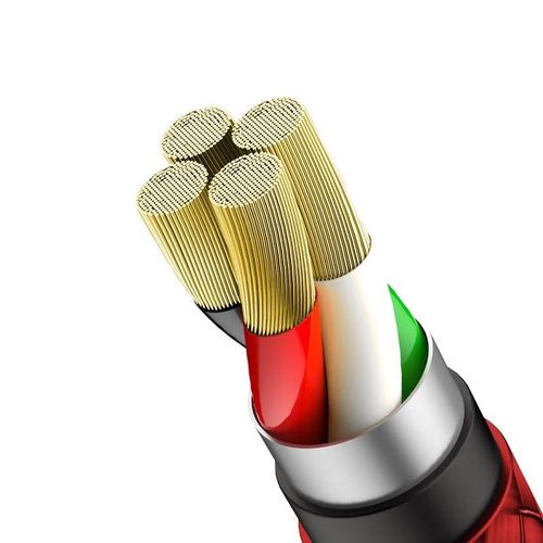 Kabel kątowy Lightning Baseus U-shaped 1m 2.4A (czerwony) na Arena.pl