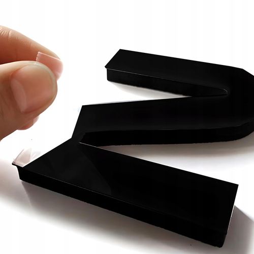 ZEGAR ŚCIENNY 3D NOWOCZESNY PRZYKLEJANY NA ŚCIANĘ CZARNY XXL 130 CM na Arena.pl