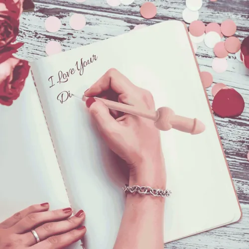 little genie długopis soft touch o elastycznej końcowce rożowy na Arena.pl