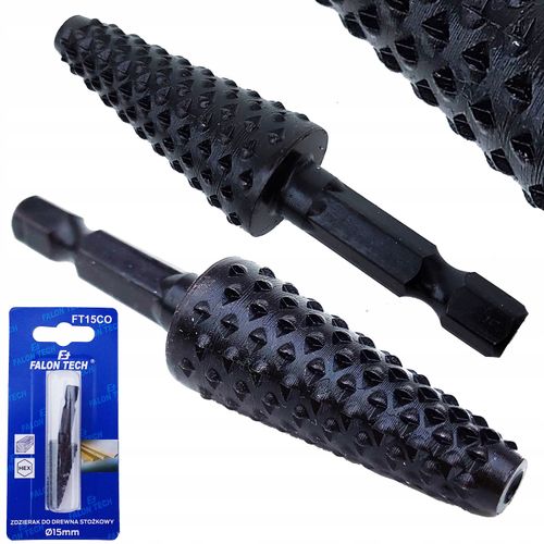 Zdzierak stożkowy frez tarnik do drewna 15 mm HEX Falon-Tech na Arena.pl