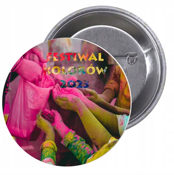 Przypinki buttony TANIO FESTIWAL KOLORÓW 2023 zdjęcie 1