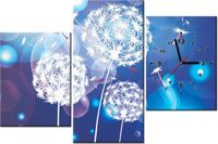 60CM 90 ZEGAR 3 ELEM DMUCHAWCE ABSTRAKCYJNYM TLE ŚCIENNY