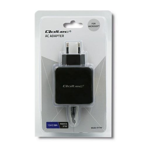 Qoltec Zasilacz do Microsoft Surface Pro 3/4 | 31W | 12V | 2.58A na Arena.pl