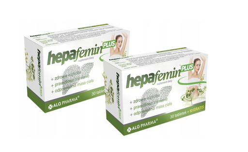 Hepafemin PLUS kontrola wagi trawienie detox 80t.