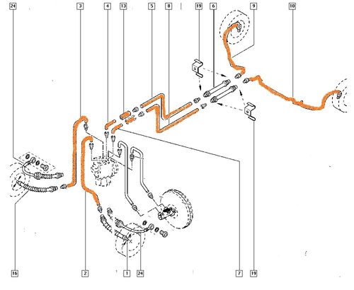 Renault Megane 2 Hatchback Zestaw Przewodów Hamulcowych Stalowych W na Arena.pl