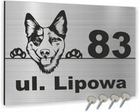 Tabliczka adresowa numer domu NAZWA ULICY 40x30 cm SZYLD NA DOM nazwa ulicy