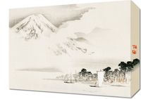 Obraz 40x30cm View of Mount Fuji, Kōno Bairei Japoński Vintage do Salonu