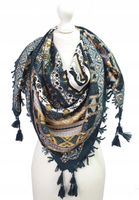 Duża chustka apaszka z frędzlami Wiosna 24