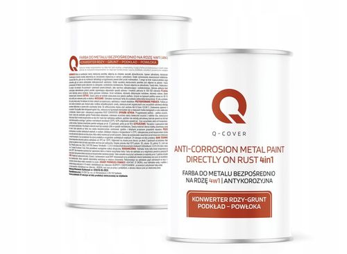 FARBA DO METALU NA RDZĘ OCYNK ALUMINIUM STAL 1L 4w1 ANTRACYT RAL 7016 MAT na Arena.pl