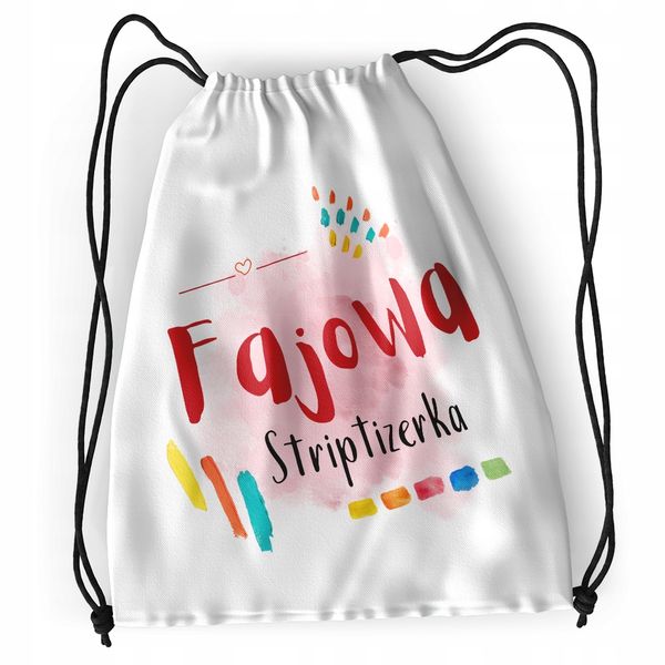 Plecak Dla Striptizerki Sportowy Szkolny Worek Z Nadrukiem Ze Zdjęciem zdjęcie 1