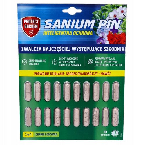 Sanium Pin Owadobójcze Pałeczki + Nawóz 40sztuk miseczniki mączliki na Arena.pl