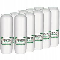 Wkłady do zniczy olejowe 10 sztuk zestaw WO8 białe