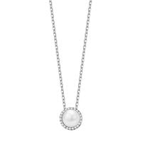 Srebrny naszyjnik NSC6239 - Cyrkonia