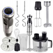BLENDER RĘCZNY MAX1050W MIKSER ROBOT METALOWY TARKA SZATKOWNICA BERLINGER
