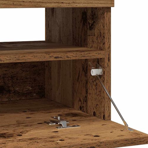 Szafka pod TV z oświetleniem LED, stare drewno, 80x35x40 cm na Arena.pl