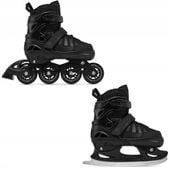 Rolki Łyżwy figurowe 2w1 Regulowane RAVEN Oxen Black 38-42