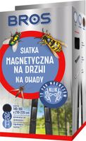 Moskitiera Siatka Przeciw Owadom Do Drzwi 160cm x 220cm Czarna BROS