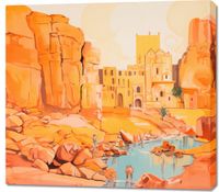 Obraz 100x90cm Ruiny pod Słońcem