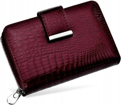 Lakierowany PORTFEL Damski SKÓRZANY Pojemny Portmonetka SKÓRA Pakowny na Arena.pl