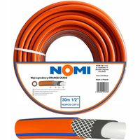 WĄŻ OGRODOWY NOMI ORANGE 1/2'' 30m PREMIUM 4-WARSTWOWY MOCNY WYTRZYMAŁY