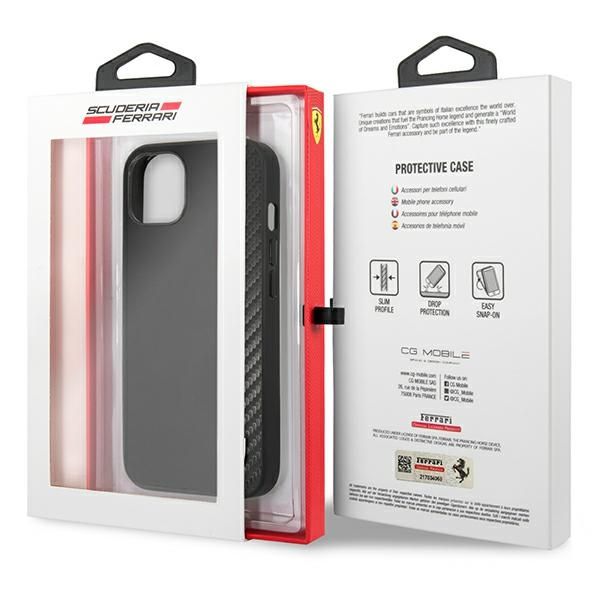 Etui Ferrari do iPhone 13 mini, Czarny zdjęcie 8