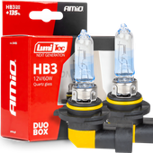 ŻARÓWKI HB3 AMIO LumiTec NEXT GENERATION +135% 12V 60W HOMOLOGACJA E1 R37