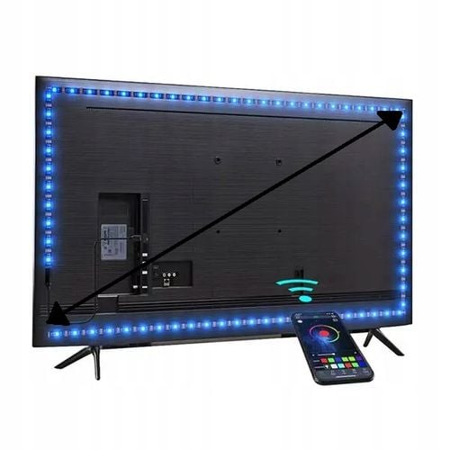 Taśma LED TV Telewizora Podświetlenie RGB USB Pilot Aplikacja na Arena.pl
