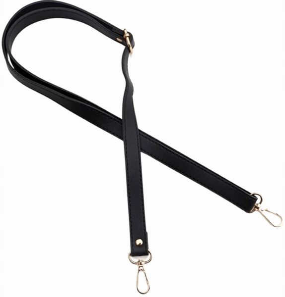 Regulowany Pasek Do Torby Torebki Skórzany Czarny zdjęcie 4