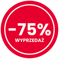 Naklejki RABAT PROMOCJA -75% BLACKFRIDAY 5X5cm okrągłe 40 SZT na arkuszu