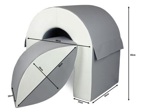 Tunel komplet 2 dużych klocków kształtek piankowych do żłobków przedszkoli na Arena.pl