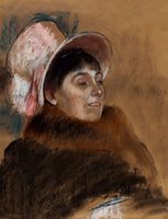 Madame Dietz Monnin, Edgar Degas - plakat 21x29,7 cm