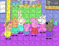 Puzzle Świnka Peppa