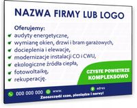 TABLICZKA REKLAMOWA szyld z dibondu nadruk 40x30 rekuperacja fotowoltaika
