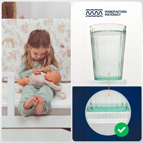 Materac 140x70 TWARDY ŚREDNIO PREMIUM PIANKOWY Materac do Łóżeczka 140x70 na Arena.pl