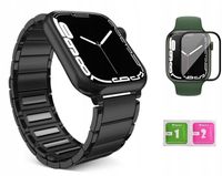 PASEK BRANSOLETA DO APPLE WATCH 7 8 45MM + SZKŁO