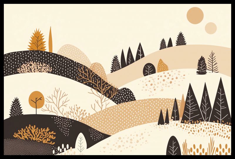 Plakat 60x40cm Jesień w Wzgórzach zdjęcie 2