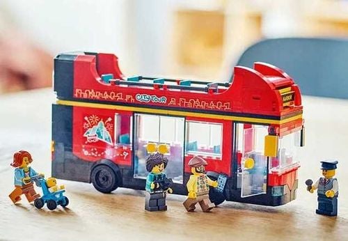 60407 - lego city - czerwony, piętrowy autokar na Arena.pl