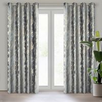 Zasłona gotowa na przelotkach MELODY 140x250 Eurofirany stalowa