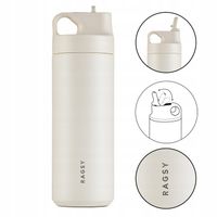 Kubek Termiczny ze słomką i ustnikiem ADV 500 ml BPA FREE - Sand/Piaskowy